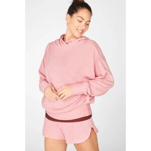 Fabletics Go-To Hoodie Pink Buff Medium